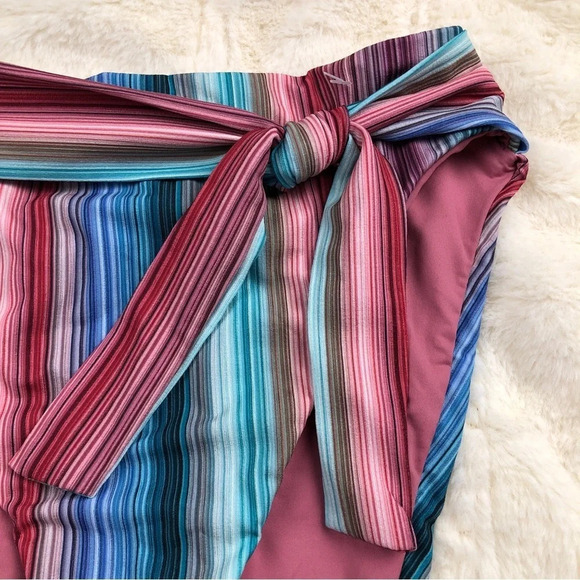 Isabella Rose Adelaide ombre stripe high leg cut bikini bottom 11099 - Picture 3 of 10